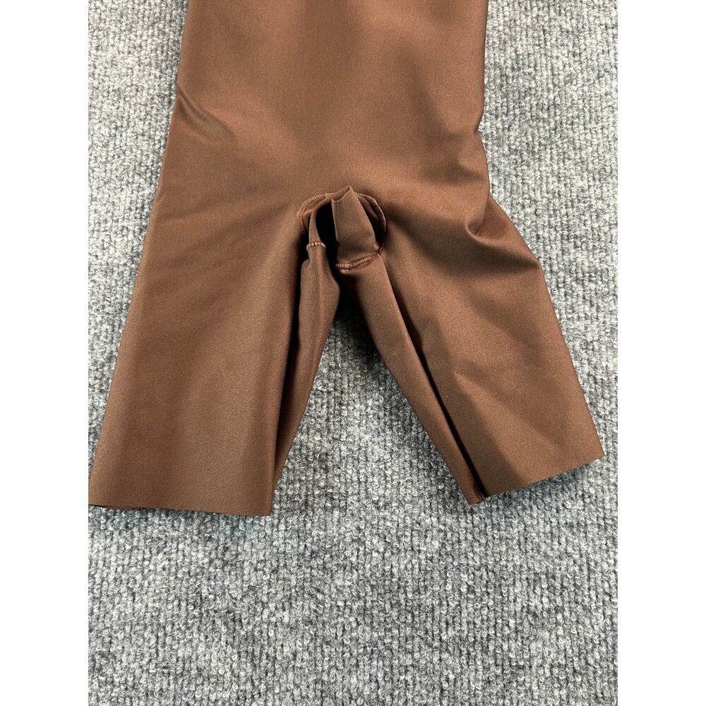 NWT SKIMS Body Mid-Thigh Bodysuit Cocoa XXS Shapewear Sculpting Open Gusset - Picture 4 of 8